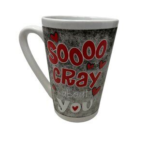 Coffee Mug Soooo Cray About You Crazy Love Hearts Tea Cup